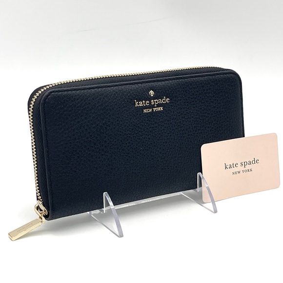 Kate Spade Large Continental Wallet Black - Picture 3 of 8